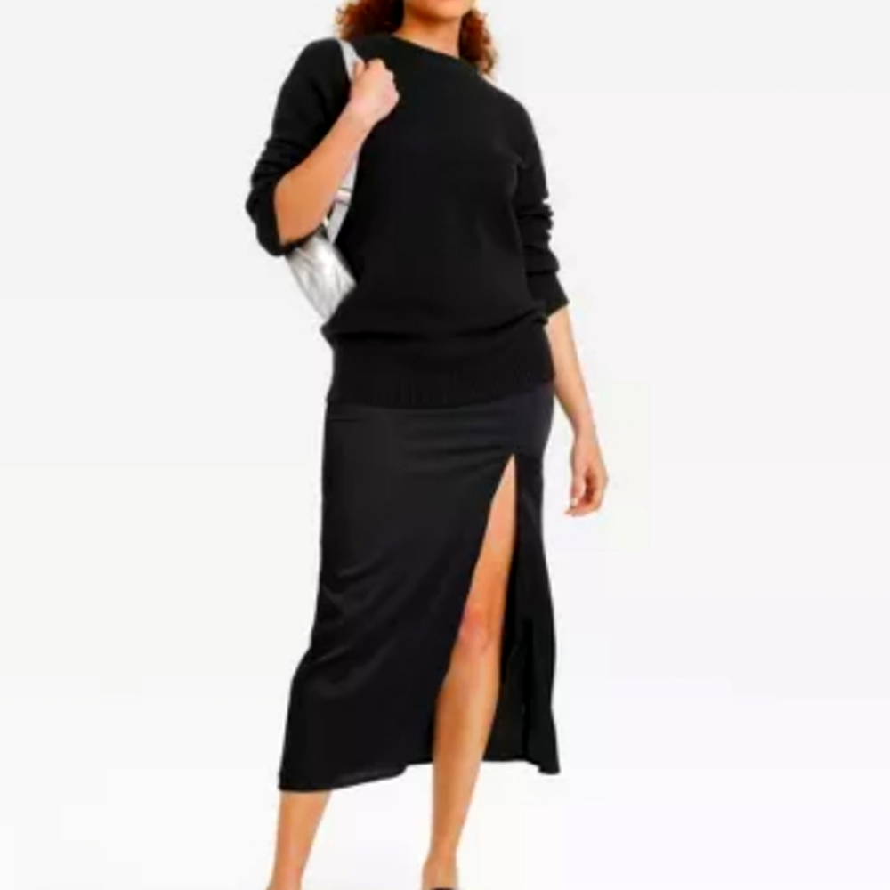 Crewneck Tunic Pullover Sweater